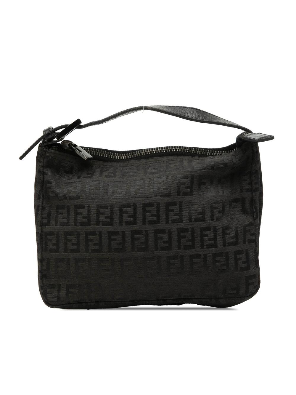 Fendi Zucchino Canvas Handbag Pre-Loved #362244F50B
